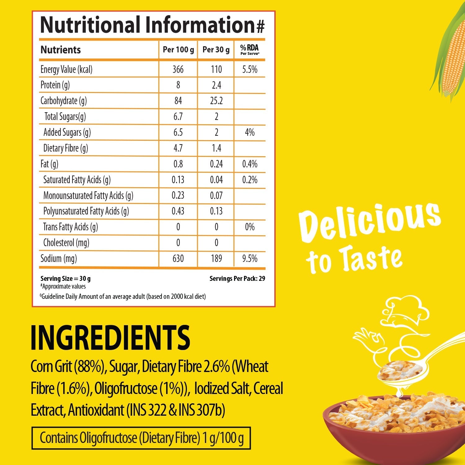 Bagrry's Corn Flakes Plus - Original and Healthier