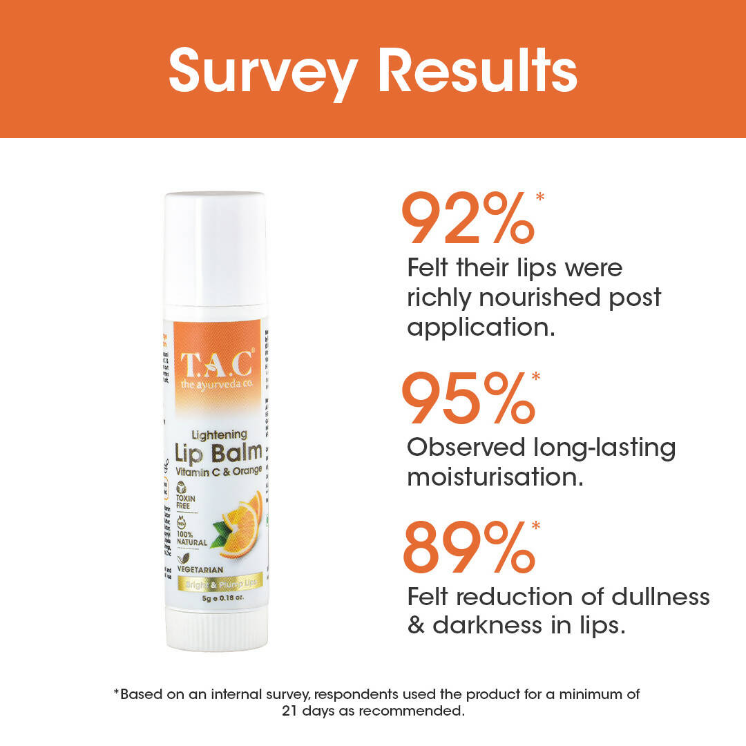 T.A.C - The Ayurveda Co. Vitamin C & Orange Lip Balm