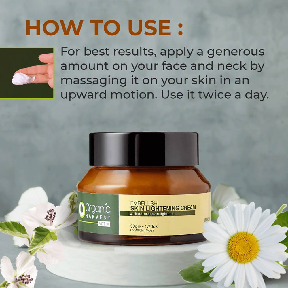 Organic Harvest Activ Embellish Skin Lightening Cream - 50 gms
