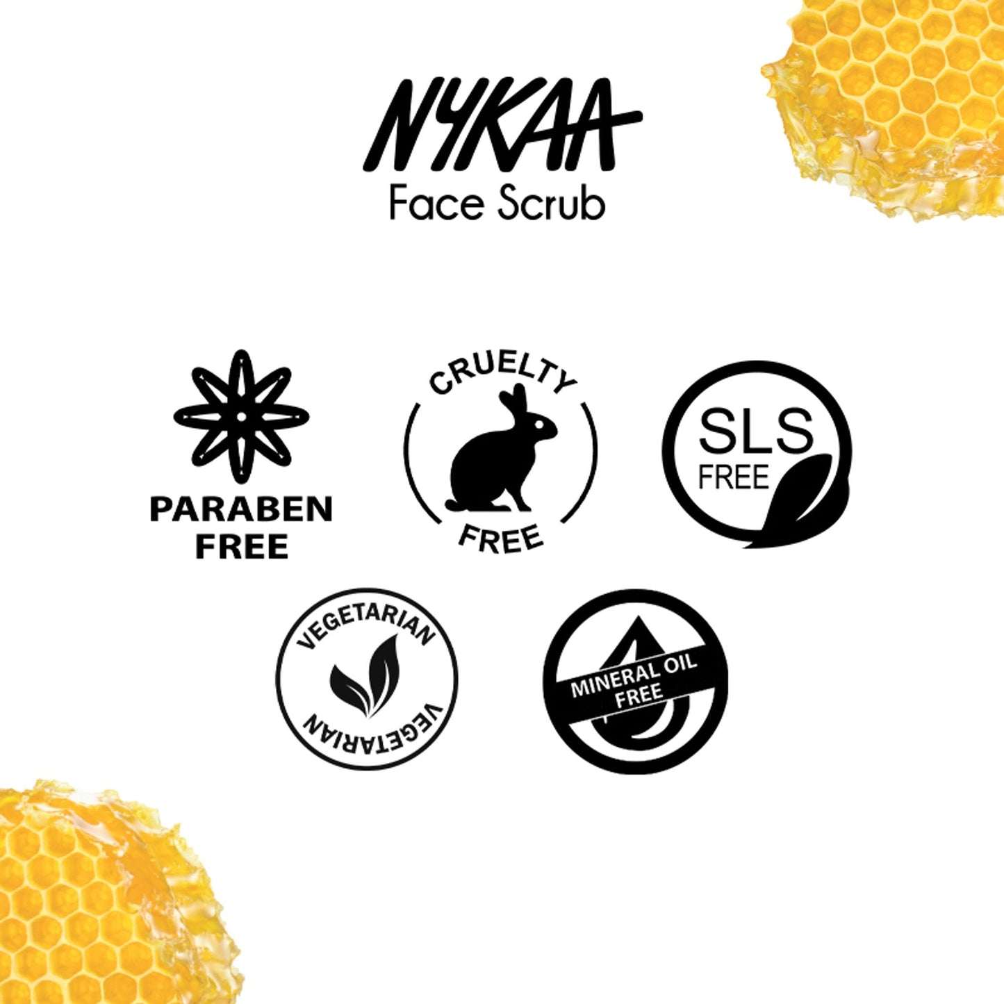 Nykaa Naturals Tea Tree & Neem Detox Face Scrub For Purifying, Acne Control & Clear Skin Glow - Saffron & Honey