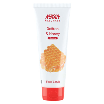 Nykaa Naturals Tea Tree & Neem Detox Face Scrub For Purifying, Acne Control & Clear Skin Glow - Saffron & Honey