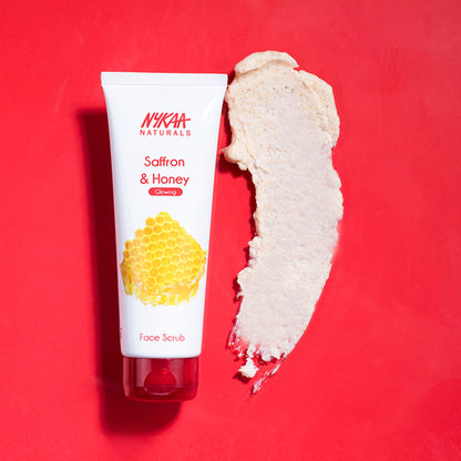 Nykaa Naturals Tea Tree & Neem Detox Face Scrub For Purifying, Acne Control & Clear Skin Glow - Saffron & Honey