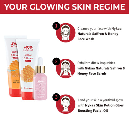 Nykaa Naturals Tea Tree & Neem Detox Face Scrub For Purifying, Acne Control & Clear Skin Glow - Saffron & Honey