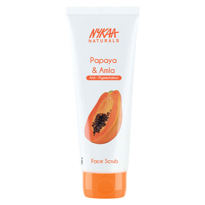 Nykaa Naturals Tea Tree & Neem Detox Face Scrub For Purifying, Acne Control & Clear Skin Glow - Papaya & Amla