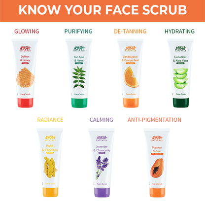 Nykaa Naturals Tea Tree & Neem Detox Face Scrub For Purifying, Acne Control & Clear Skin Glow - Papaya & Amla