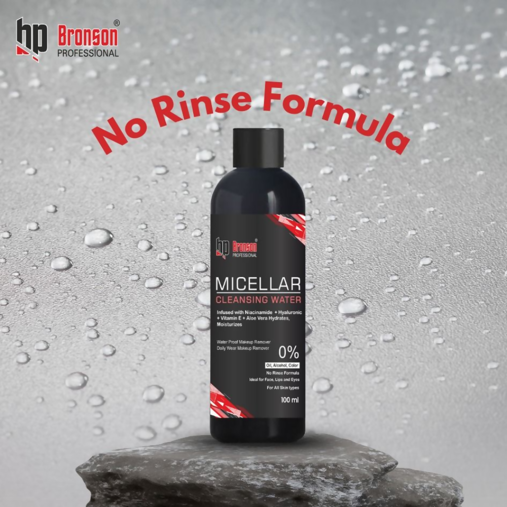 Bronson Professional Micellar Cleansing Water infused with Niacinamide & Hyaluronic Acid Makeup Cleanser