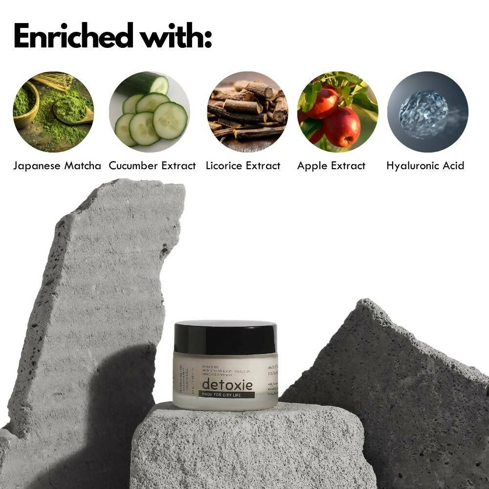 Detoxie Anti-Stress & Hydrating Youth Preserve Face Moisturizer - 50 gms