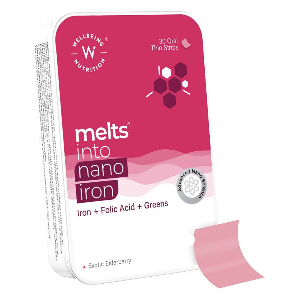 wellbeing nutrition melts into nano iron - 30 strips