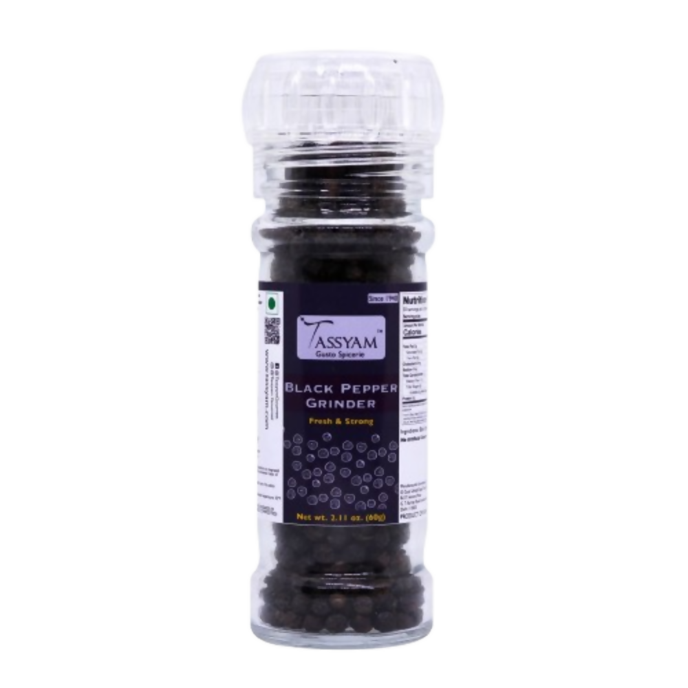 Tassyam Organics Black Pepper Grinder Bottle
