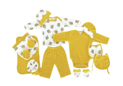 My Tiny Wear Full Sleeves New Born Baby Gift Set - Yellow