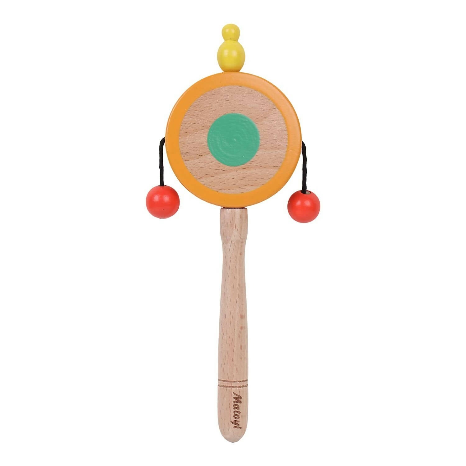 Matoyi Fish Rattle & Blue Rabbit Pull Along & Flat Disk Rattle & Bear Teether For Kids