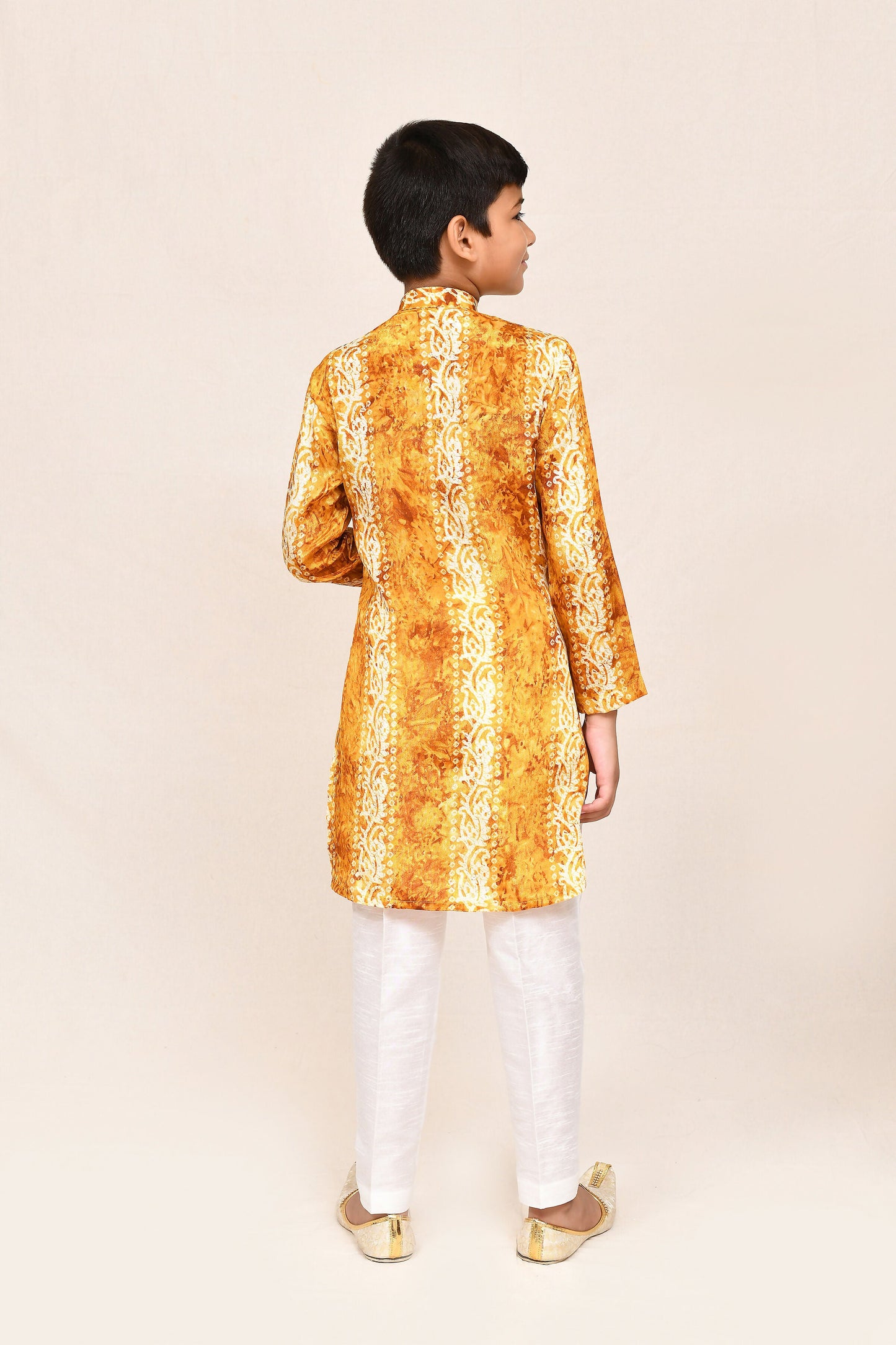 Joban Fashion SilkMusturd Kurta With Straight Fit Pant