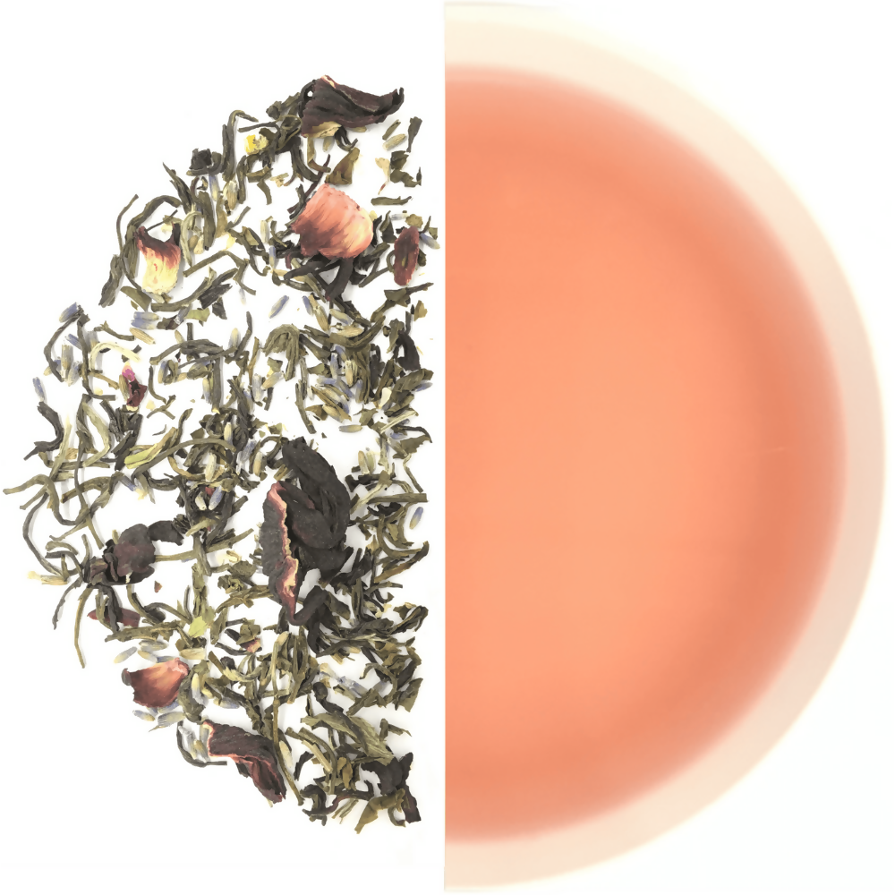Tassyam Organics Lavender Hibiscus Green Tea