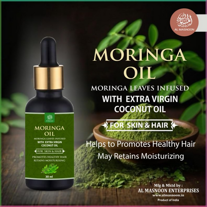 Al Masnoon Moringa Oil Infused with Extra Virgin Coconut Oil
