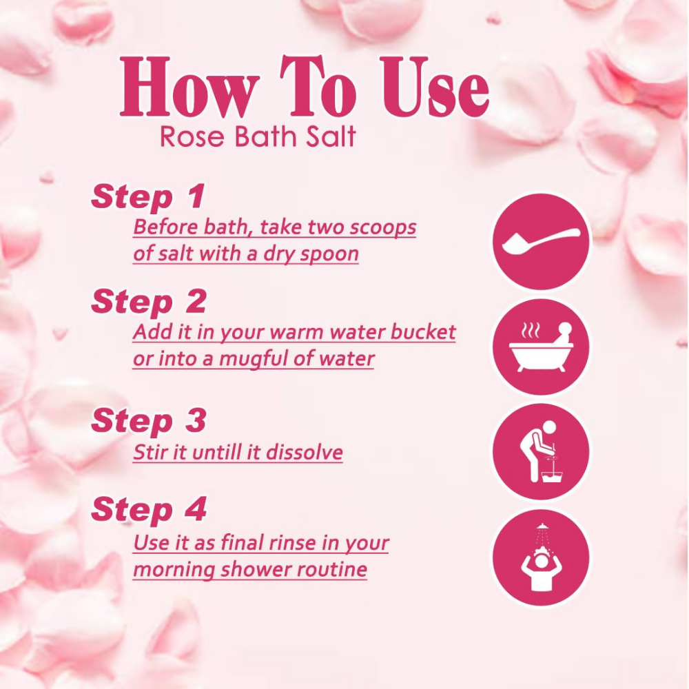 VedicAyurveda Rose Bath Salt