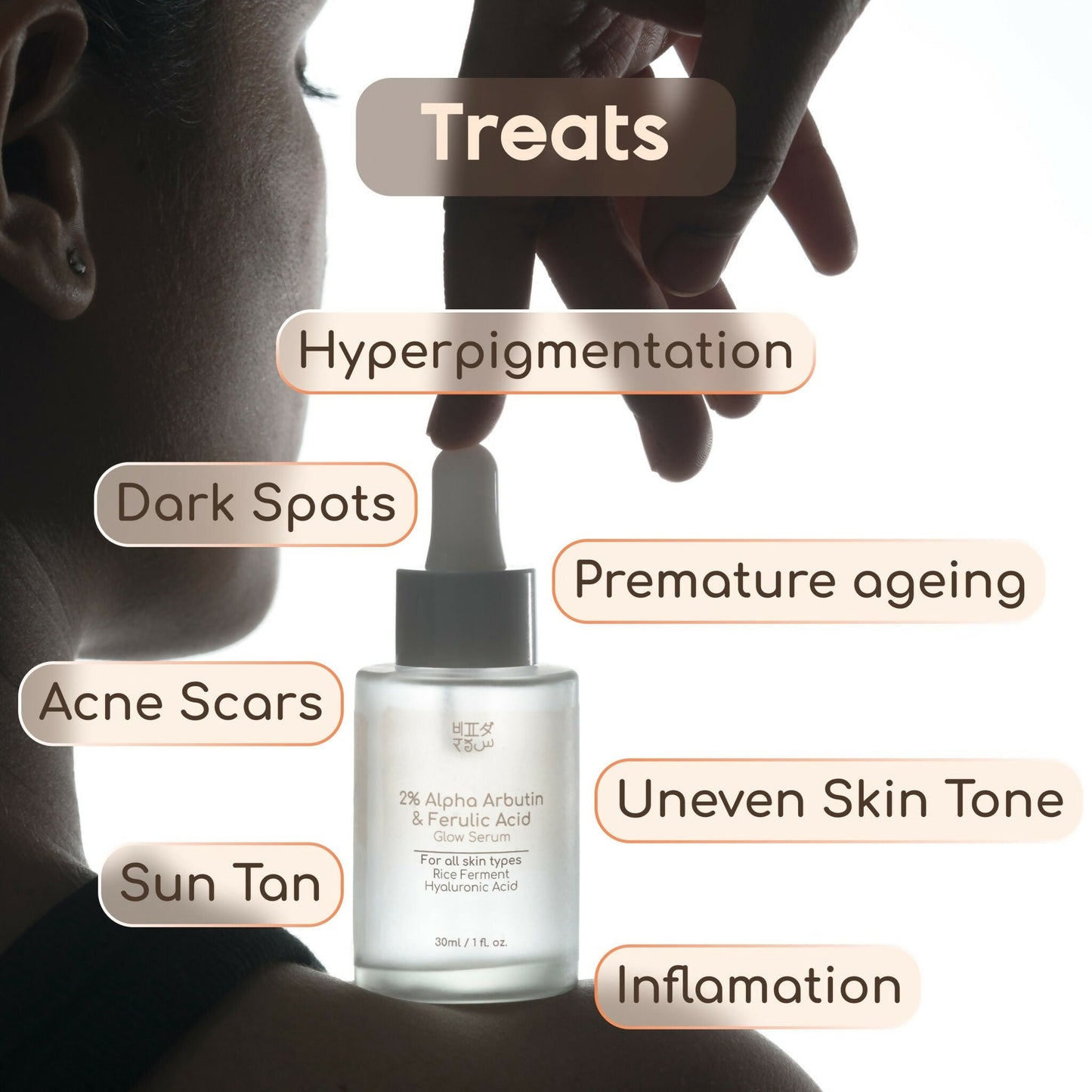 Beyond Rice 2% Alpha Arbutin and Ferulic Acid Face Glow Serum