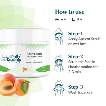 Kulsum's Kaya Kalp Apricot Scrub For Blackheads & Blemishes Reduction