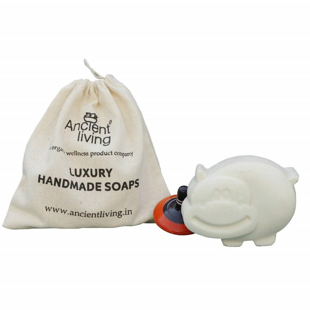 Ancient Living Handcrafted Designer Hippo Soap For Kids