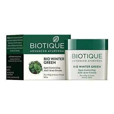 Biotique Bio Winter Green Spot Correcting Anti Acne Cream - 15 gms