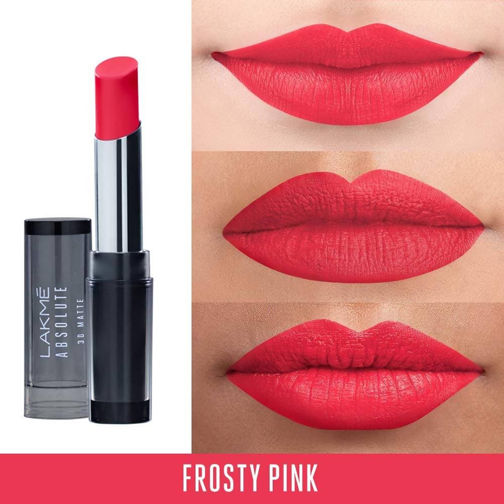 Lakme Absolute 3D Lipstick  Frosty Pink - 3 gms