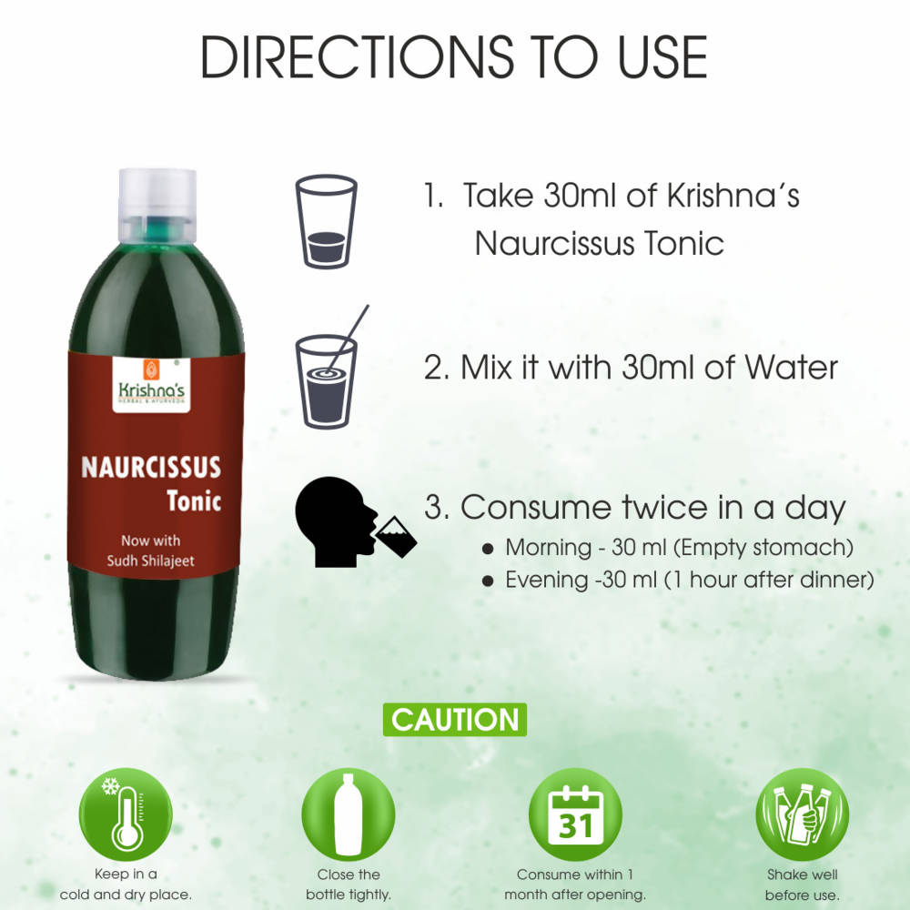 Krishna's Herbal & Ayurveda Naurcissus Tonic - 500 ml