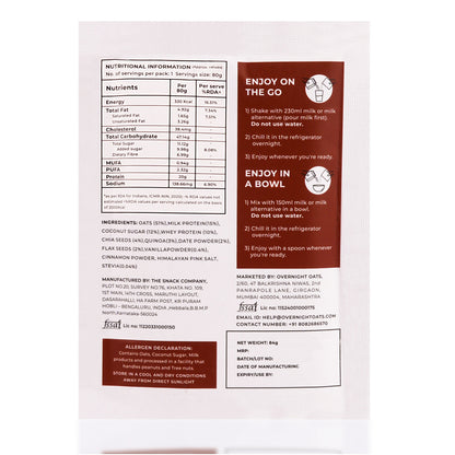 OverNightOats Chocolate Chip