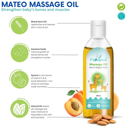 Mateo Baby Massage Oil Mom’s Magical Meet