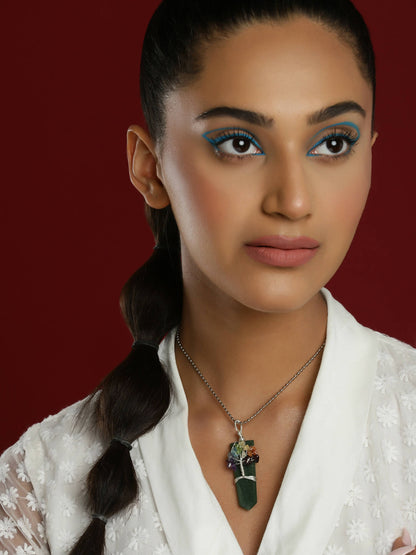 Women's Silver-Plated Necklace - Ruby Raang