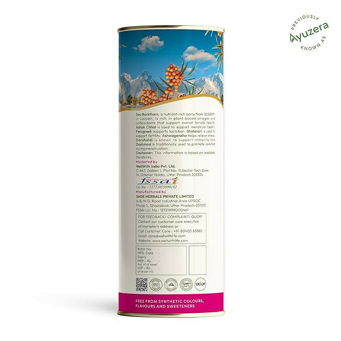 Wellwith Sea Buckthorn Femwin (Femwell) Ayurvedic Juice