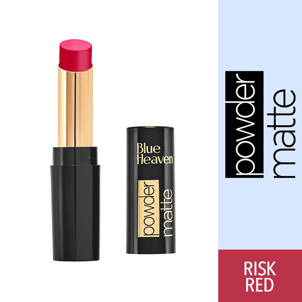 Blue Heaven Powder Matte Lipstick Risk Red