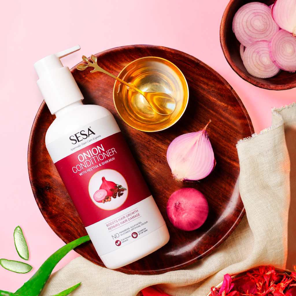 Sesa Ayurvedic Onion Damage Repair Conditioner with Reetha & Shikakai - 300 ml