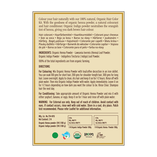 Kama Ayurveda Organic Hair Color Kit