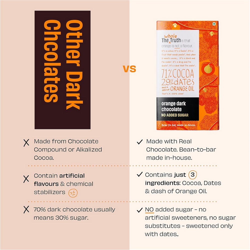 The Whole Truth Dark Chocolate - Orange
