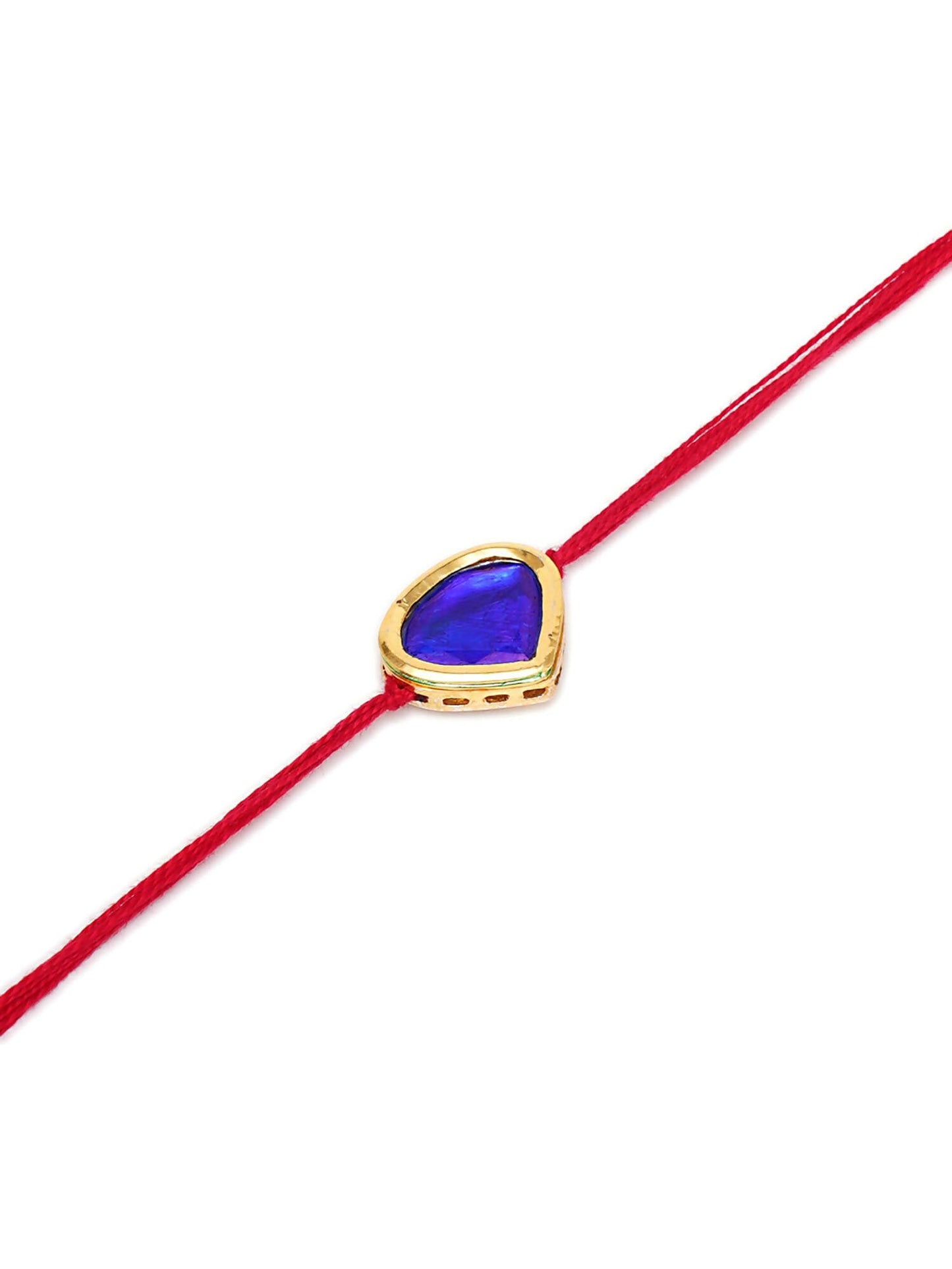 Designer kundan Rakhi - Ruby Raang
