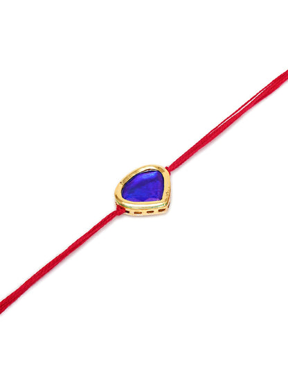 Designer kundan Rakhi - Ruby Raang