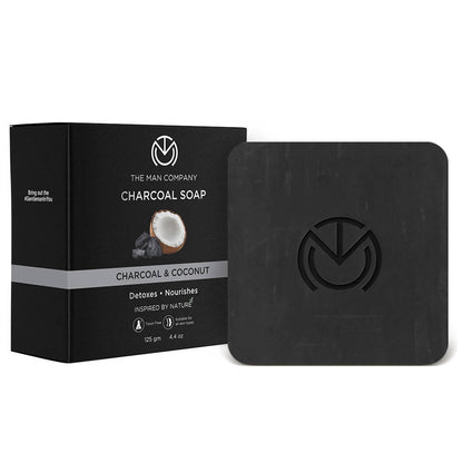 The Man Company Charcoal Soap Bar - Charcoal & Coconut