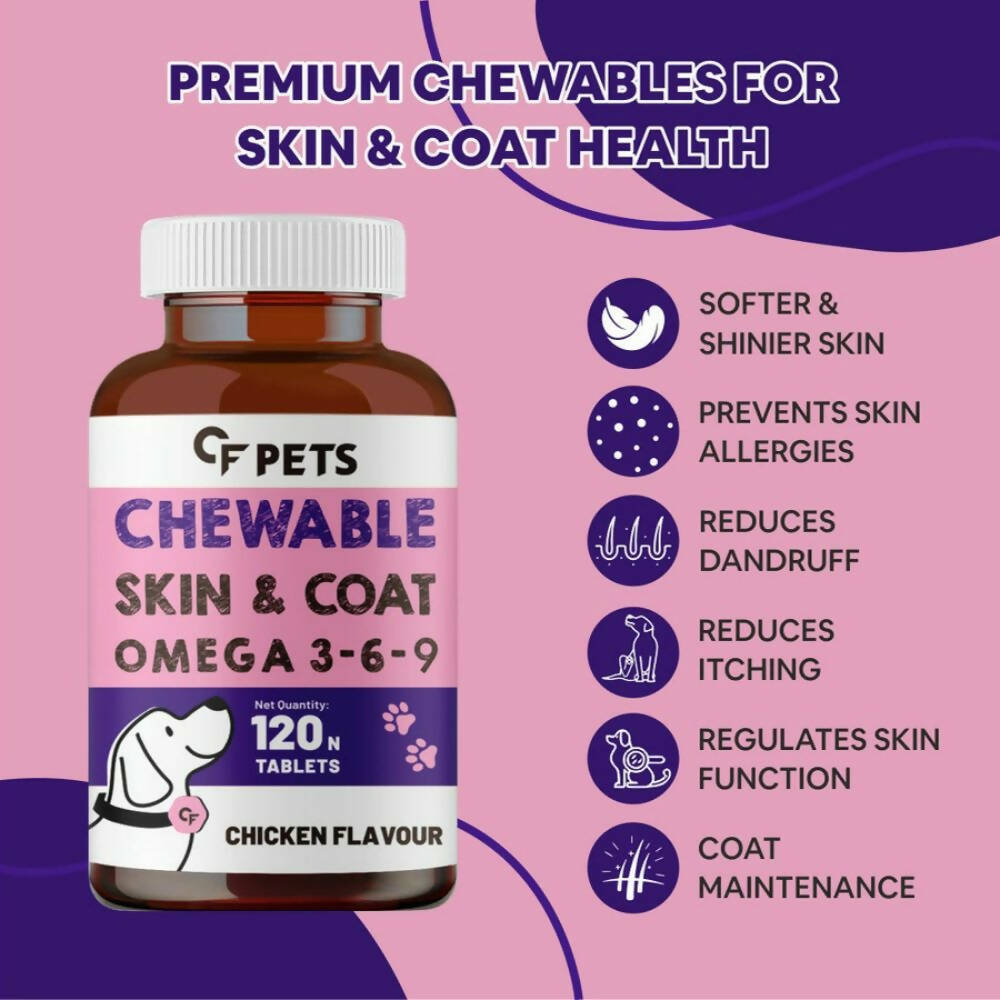 Carbamide Forte Pets Chewable Skin and Coat Tablets