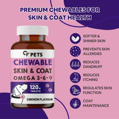 Carbamide Forte Pets Chewable Skin and Coat Tablets