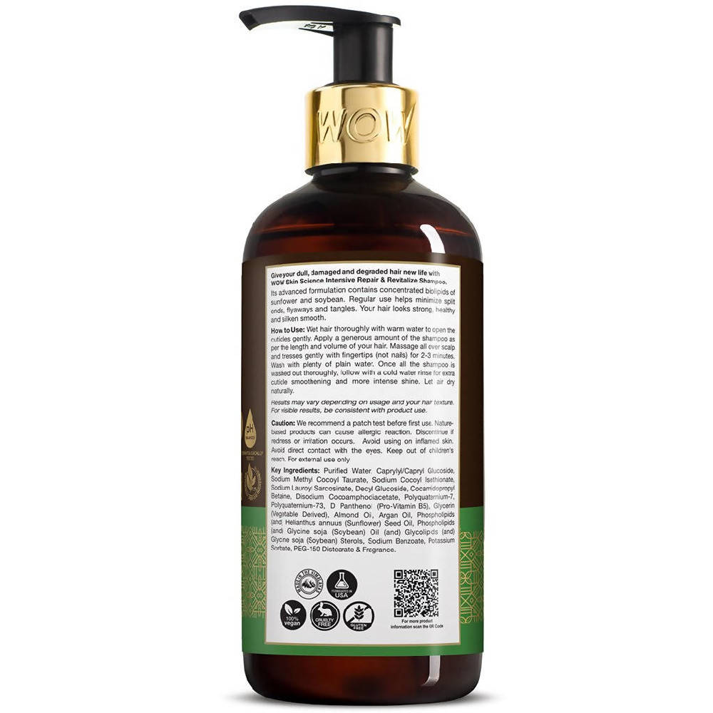 Wow Skin Science Intensive Repair Shampoo and Revitalize - 300 ml
