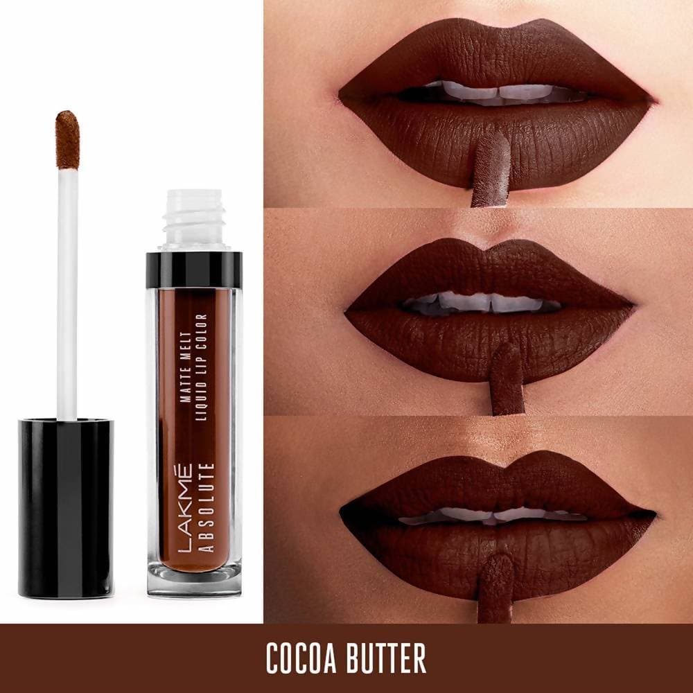Lakme Absolute Matte Melt Liquid Lip Color Cocoa Butter - 6 ml