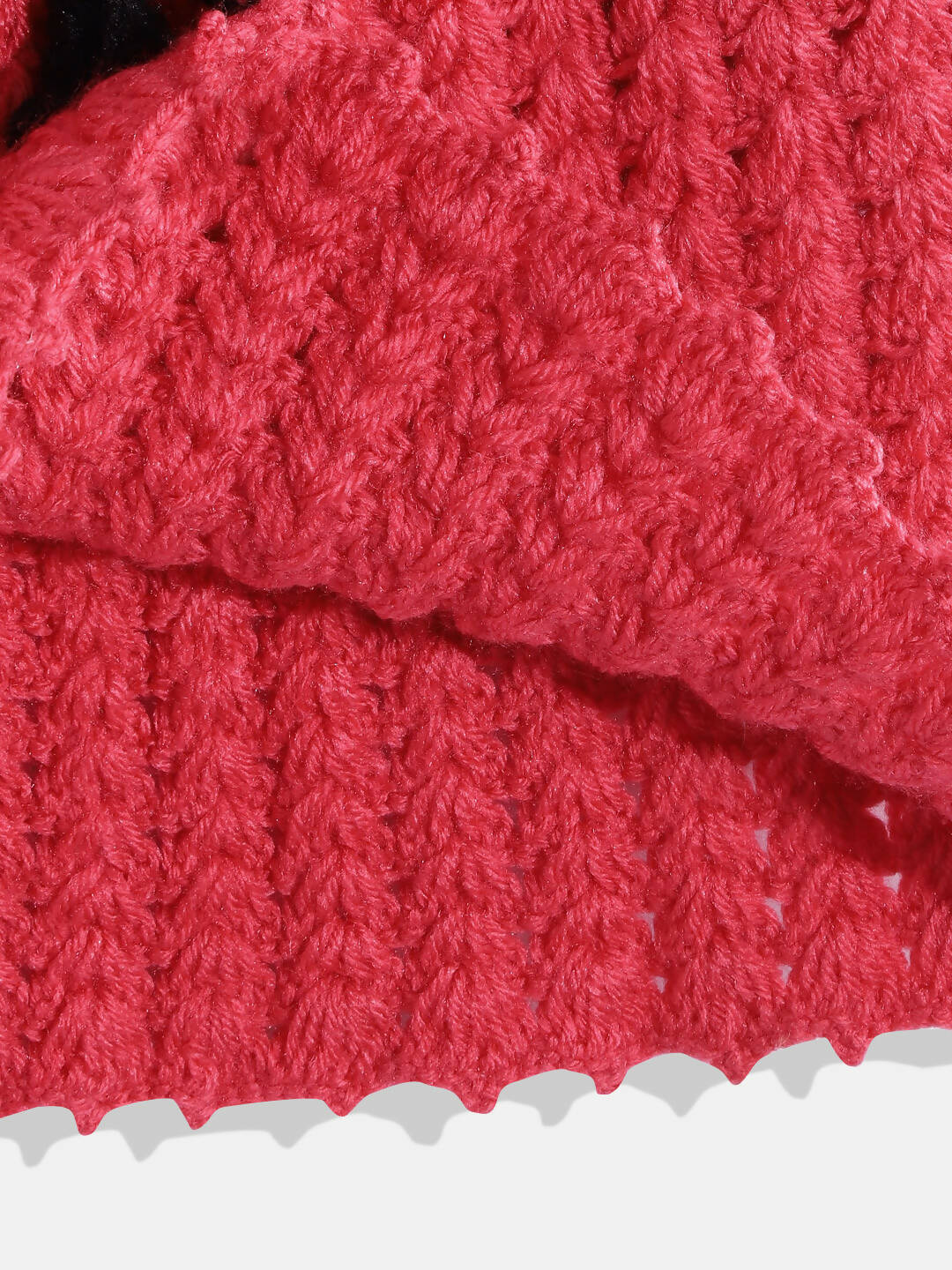 ChutPut Hand knitted Crochet Wool Queen Dress - Pink