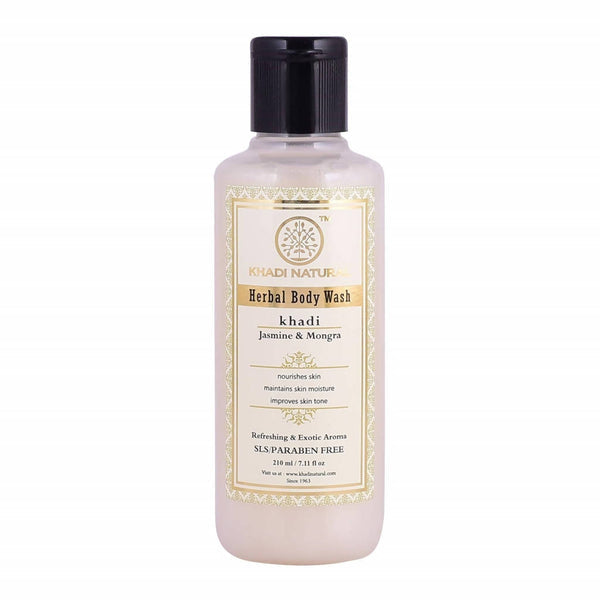 Khadi Natural Jasmine & Mogra Herbal Body Wash - 210 ml