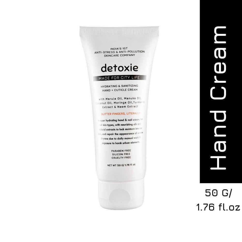 Detoxie Hydrating & Sanitizing Hand & Cuticle Cream - 50 gms