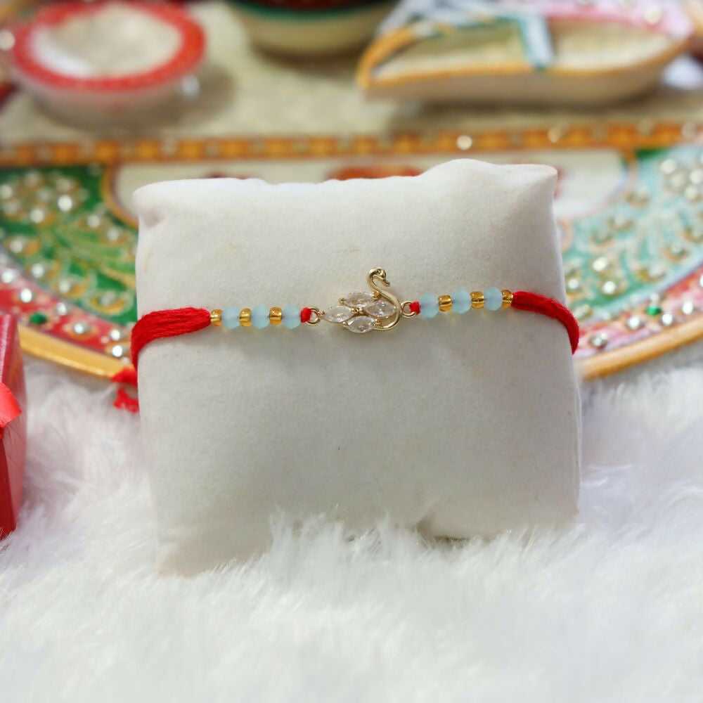 Indianvibez Ad Stone Fancy Rakhi