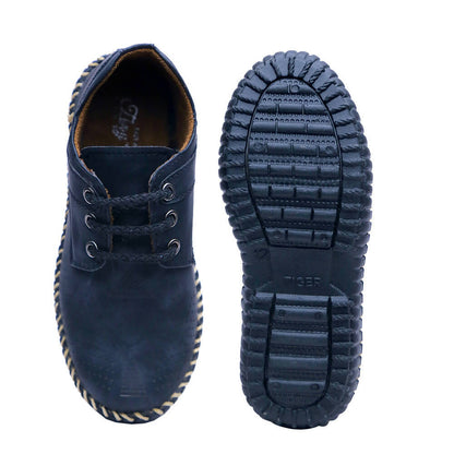Tiny Bugs Boys Casual Lace Up Shoes - Black