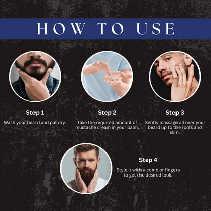 Amazing Earth Certified Organic Beard Mustache Cream for Men