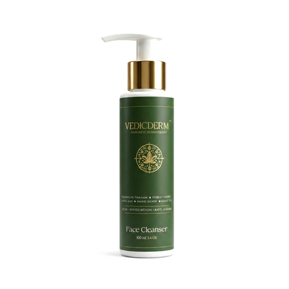 VedicDerm Red Vine Deep Facial Cleanser with Witch Hazel Extract