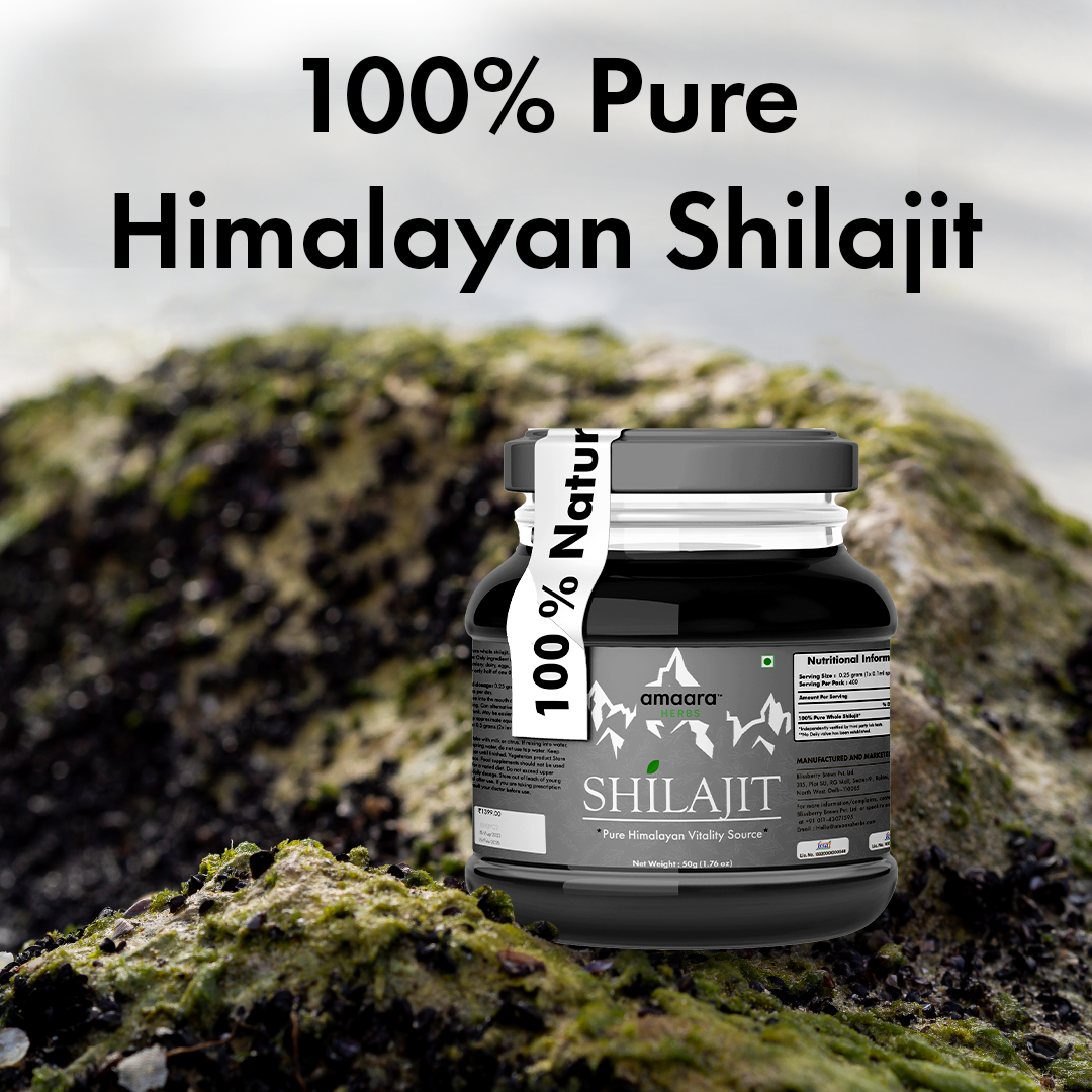 Amaara herbs Himalayan Shilajit Resin with Ashwagandha- 20 gms
