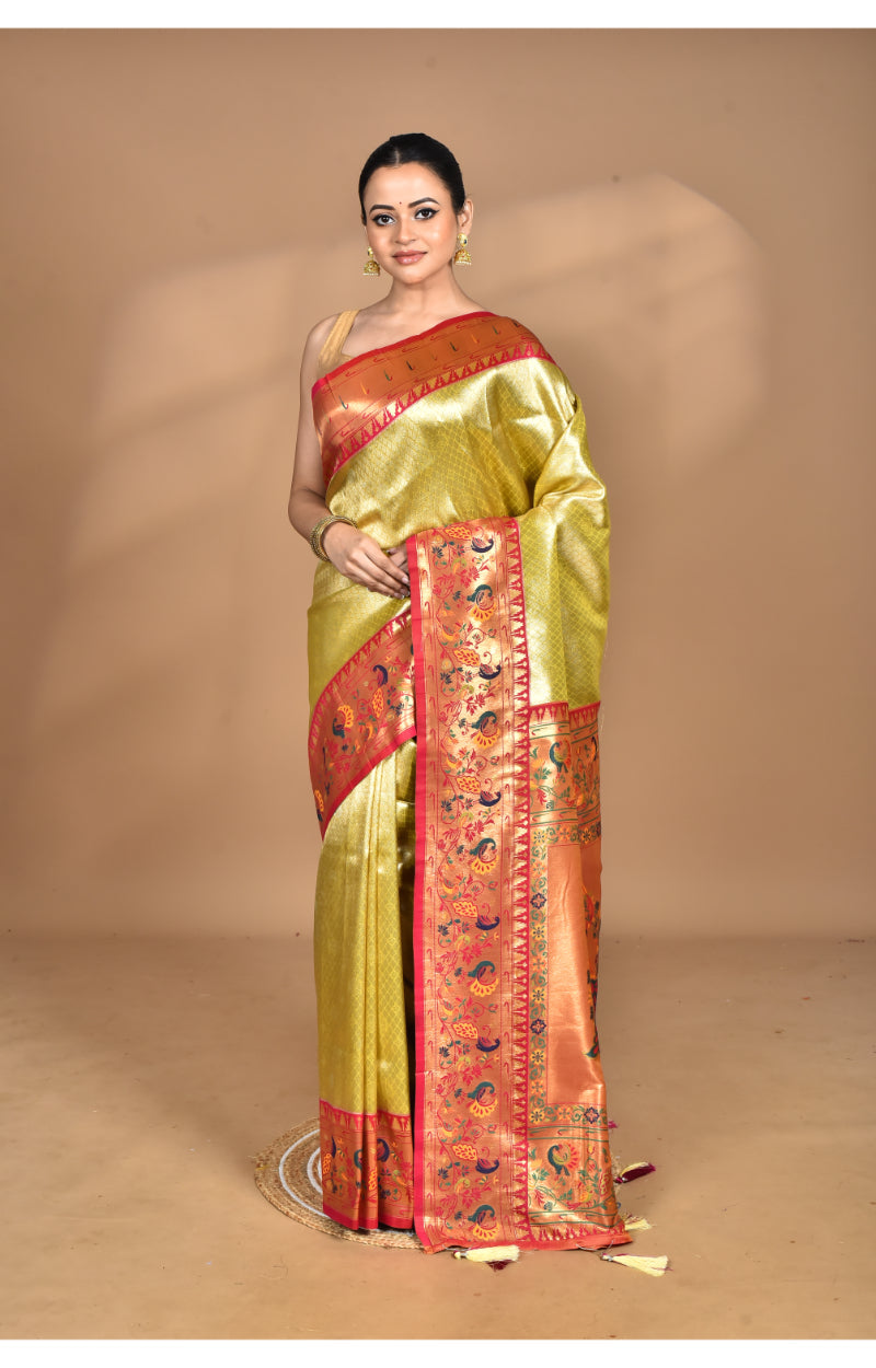 Morchari Women Desgin Banarasi Silk Saree-Multi
