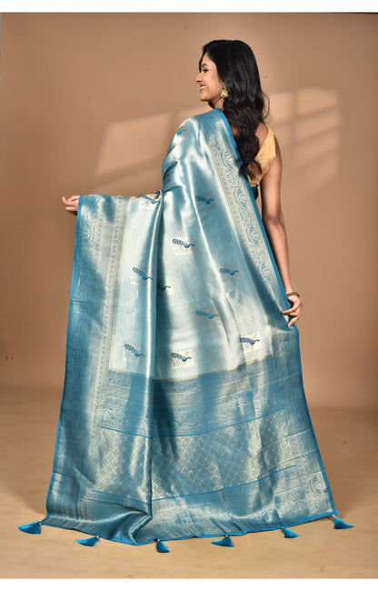 Morchari Women Desgin Banarasi Silk Saree-Green